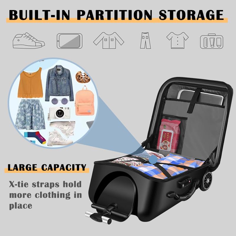 Amazon.co.jp: キッズライドオントラベルスーツケース 2-in-1、20