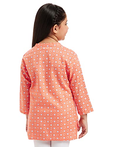 Image of Amazon Brand - Jam & Honey Girl's Cotton Regular Short Kurti