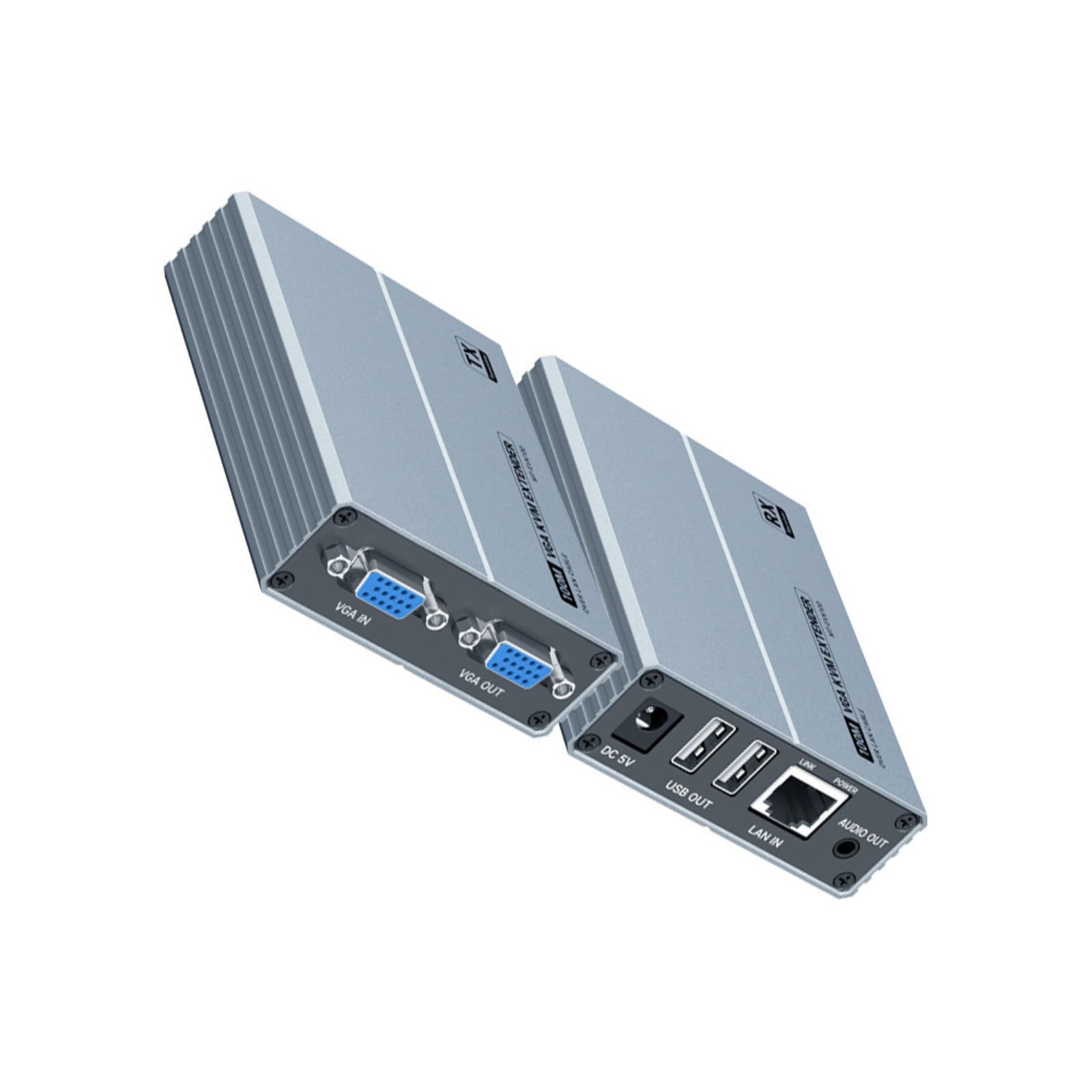 Rallonge VGA permettant une transmission d'affichage de 100 m avec fonctionnalité et synchronisation vidéo du son VGA Local Out
