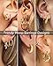 Adoyi Gold Hoop Earrings Set for Women Gold Hoops Twisted Huggie Hoops Earrings 14K Plated for Girls Gift Lightweight 9 Pairs