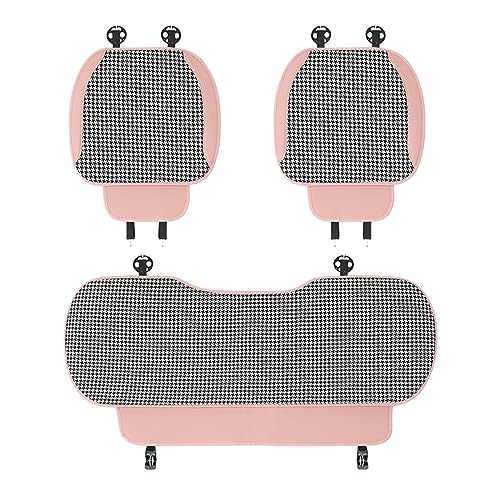 Housse de siège de voiture respirante contre la chaleur et l'usure, coton lin universel 3 pcs