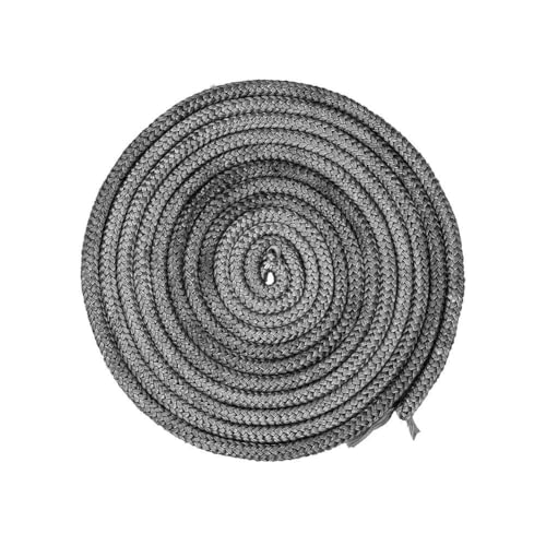 FACAIIO Junta redonda para horno con pegamento de fibra de vidrio de 8/10/12/14/16 mm para estufa, puerta, chimenea, chimenea, leña, caldera, cable de sellado de 2,5 m