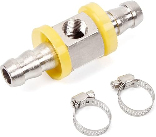 38 "Línea de combustible de presión de combustible con púas de bloqueo en T adaptador de montaje en T incluye abrazaderas