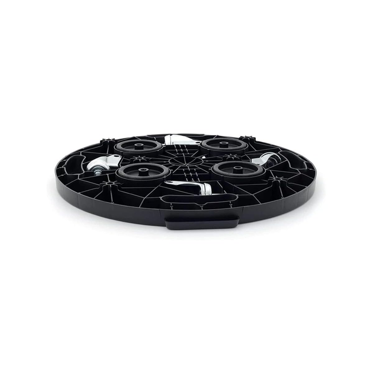 Plateau à roulettes rond Ø40 cm | Support roulant 275 kg en polypropylène antichoc | Déplacement plantes, meubles, charges lourdes