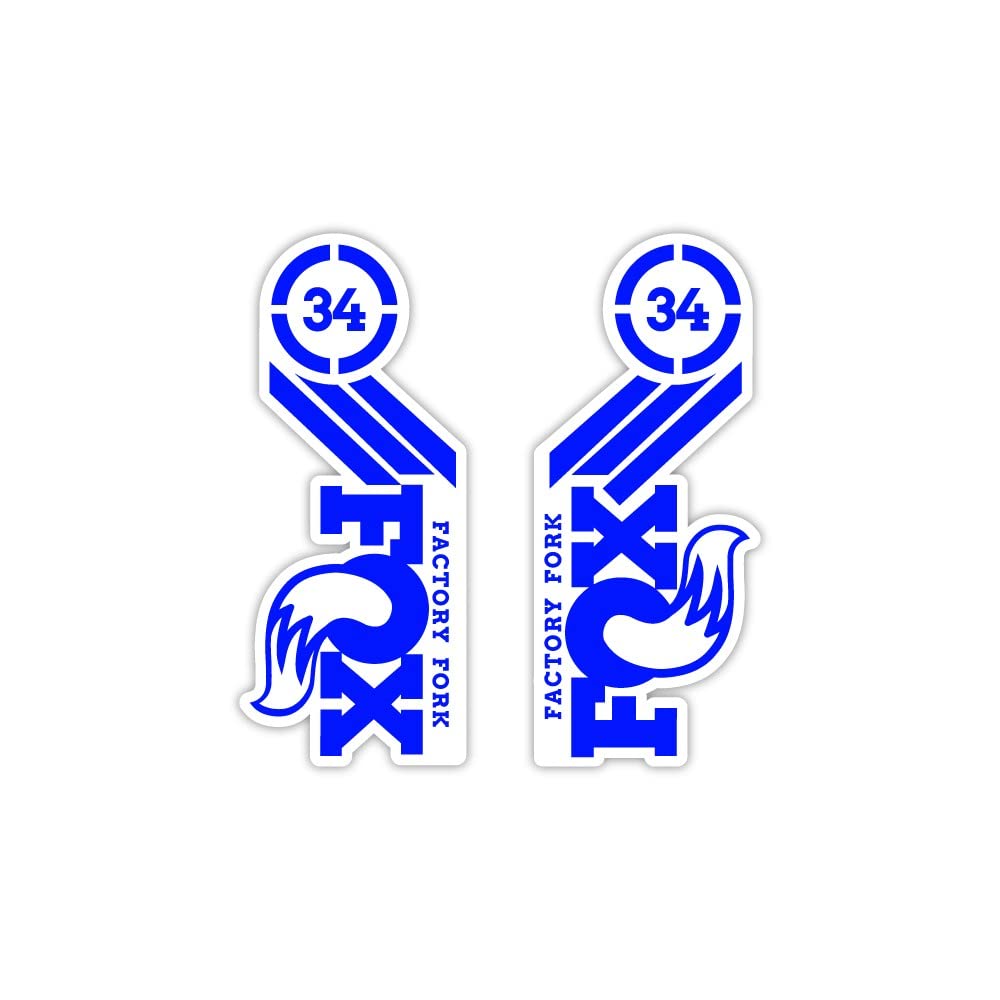 STAR SAM Stickers Compatible with Fox 34 Factory Fork 29 Inches Blue 1 cm