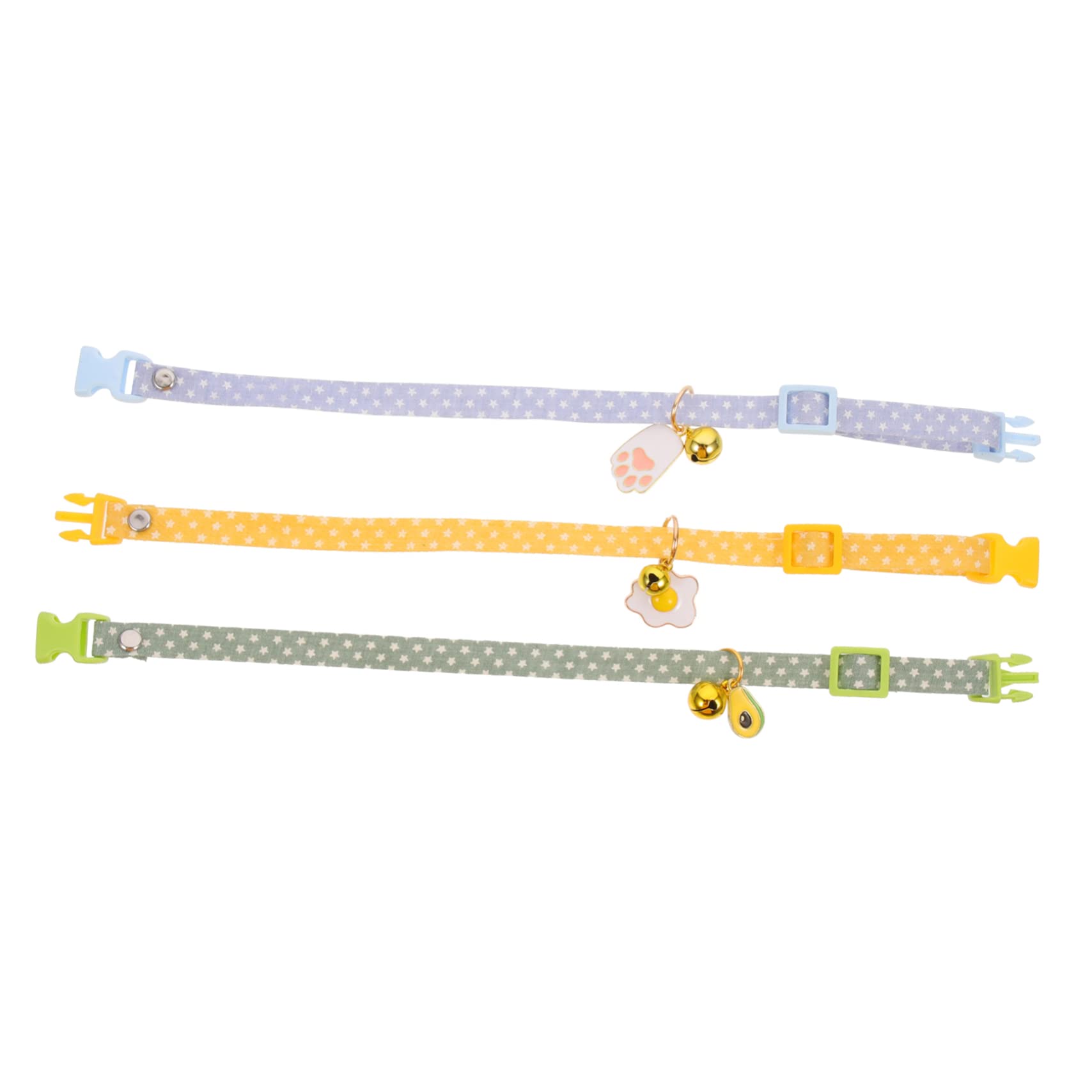 INOOMP 15pièces Collier pour Chat Réglable avec Pendentifs Avocat Œuf Et Patte Bleue De Accessoires Confortables pour Chats Et Chatons Parfaits pour Toutes Les Occasions