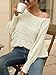 GraceSelect Womens White Off One Shoulder Sweater, Spring Fashion Sexy Crochet Tops 2025 Trendy, Slouchy Knit Sweaters Outfit