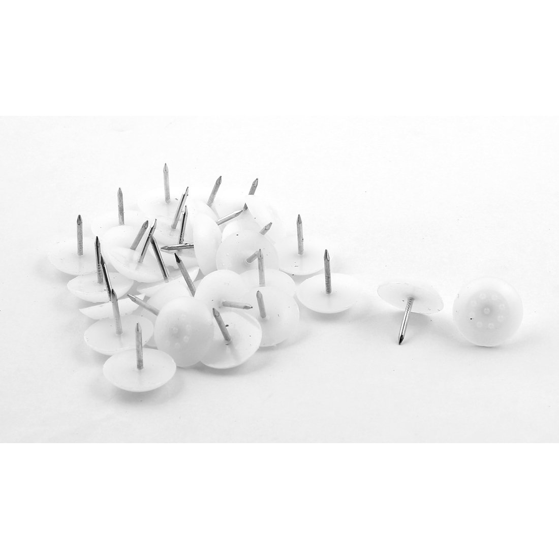 Round Dots Head Furniture Feet Pad Protector Glide Nail 22mm Dia 30PCS id d7e 54d b72 11b 7c1
