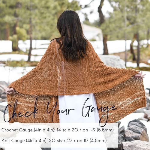 Image of Lion Brand Yarn, Jeans Soft Knit & Crochet Yarn, Top Stitch, Brown, 3 Pack