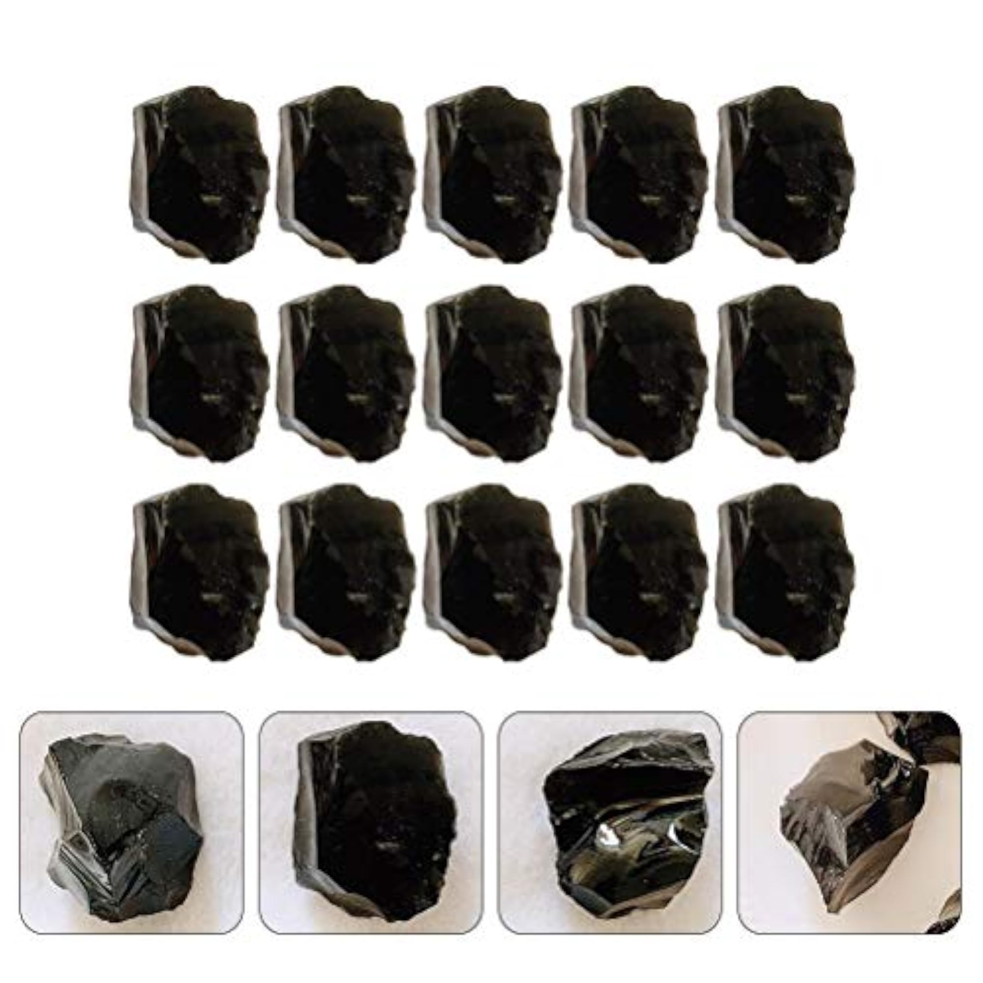 500g Obsidian Tumbled Chips for Reiki Healing