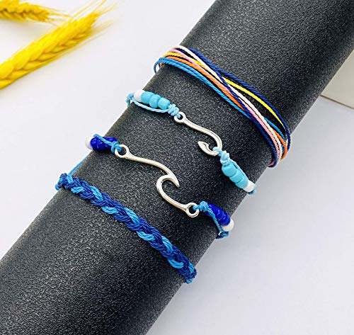 choice of all String Bracelets for WomenMen Summer Wave Bracelet Set for Teen Girls Waterproof Surfer Ankle Bracelet for Men Boys Friends - Image 6