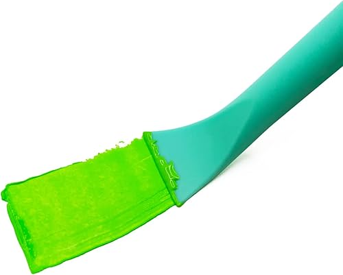 Miniatura 6 de DGAGA 8 piezas de pasta de tiza con mini espátulas, tinta de serigrafía, pintura de pasta de tiza para plantilla, plantillas de pantalla de seda