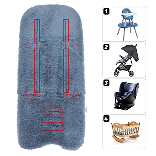 Kinderwagen Sitzauflage Sitzeinlage Sportsitz Winter für Buggy Kindersitz Babyschale Universal – Ansicht 6