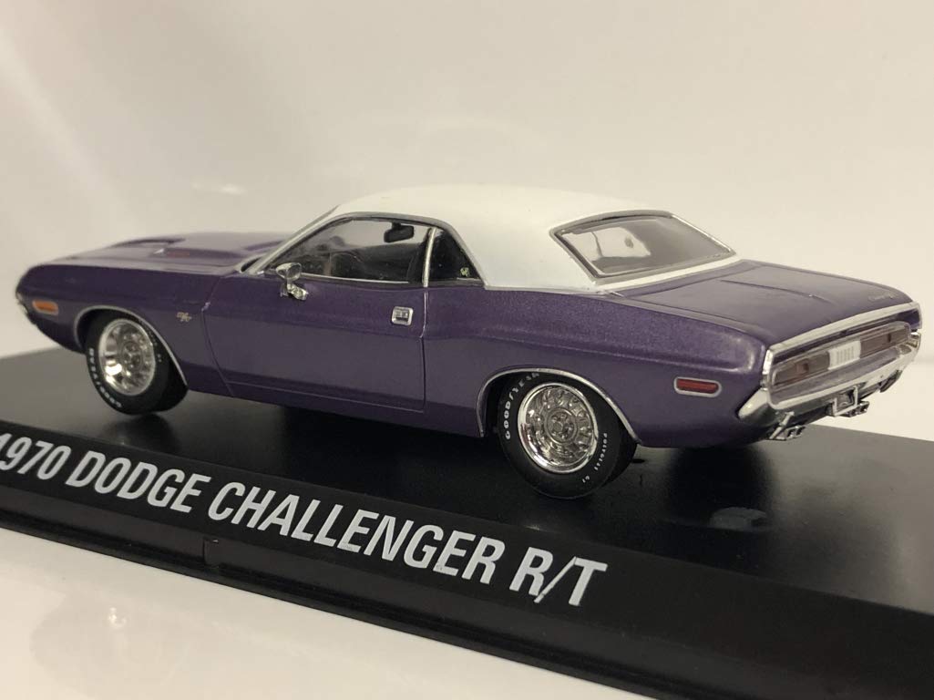 グリーンライト1/43 1970 Dodge Challenger R/T Greenlight 1970 Dodge Challenger R/T Purple with White Top