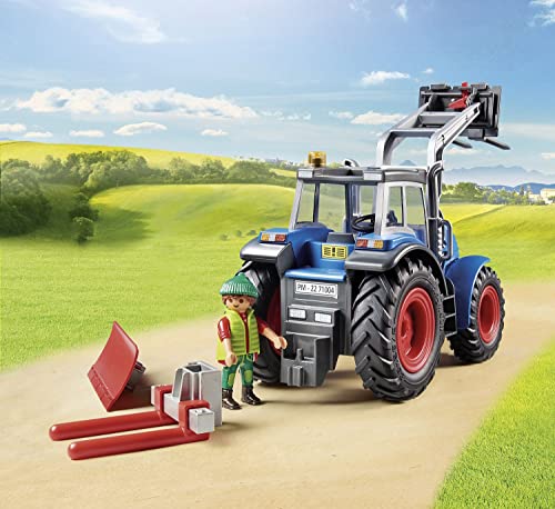 PLAYMOBIL Country 71004 Großer Traktor mit Zubehör und Anhängerkupplung, Spielzeug für Kinder ab 4 Jahren – Bild 6