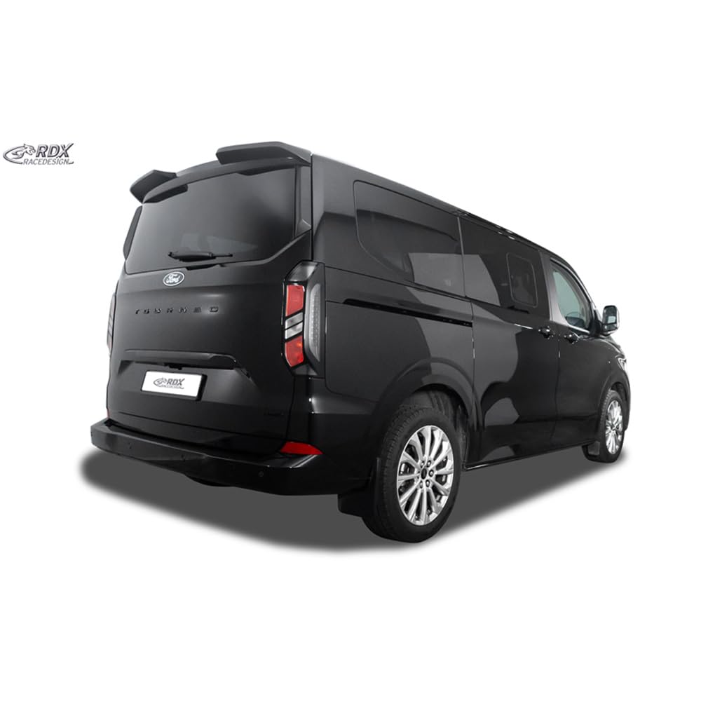 RDX Racedesign Becquet de toit compatible avec Ford Transit Custom / Tourneo Custom 2023- & Volkswagen Transporter / Caravelle T7 2024- (avec portes battantes ou hayon) (PUR-IHS)