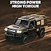 Authticar RC Crawler, 1/12 LC79 RC Rock Crawler, MN82S New Upgrades Land Cruiser Remote Control Pickup Off Road RTR 2.4GHz Remote Control Rock Truck with Controllable lights DIY Customization (Silver)
