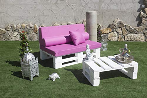Palets Talavera Conjunto 1x Sofa Palet 120cm x 80cm 1x Mesa 80cm x 48cm Lijado Y Cepillado -Interior/Exterior Nuevo-Natural