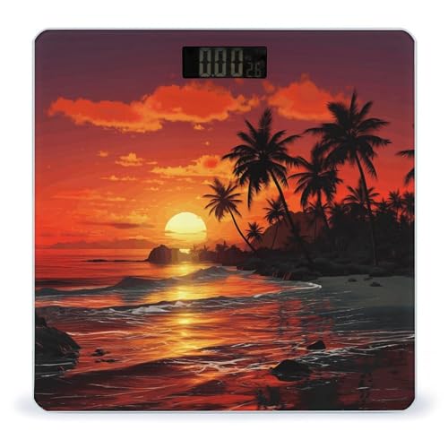 Báscula Digital de Baño Inteligente Tropical Sunset miniatura 1