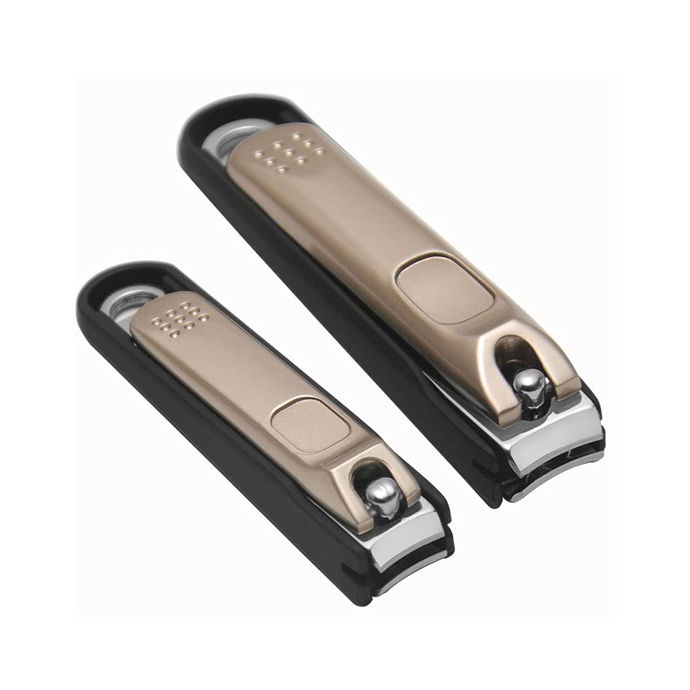 XIANGFAZJD Nagelschere Großer Kleiner Edelstahl-Nagel-Clipper-Fräser, professioneller Maniküre-Trimmer-Zehen-Nagelschneider, Haushaltsnagel-Klipper (Size : Large)