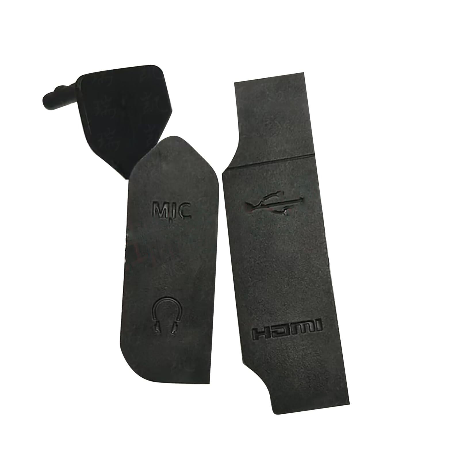 NATEFEMIN Replacement USB MIC HDMI Interface Cover Rubbber Cap USB for Canon EOS R EOSR Camera, Pack of 3