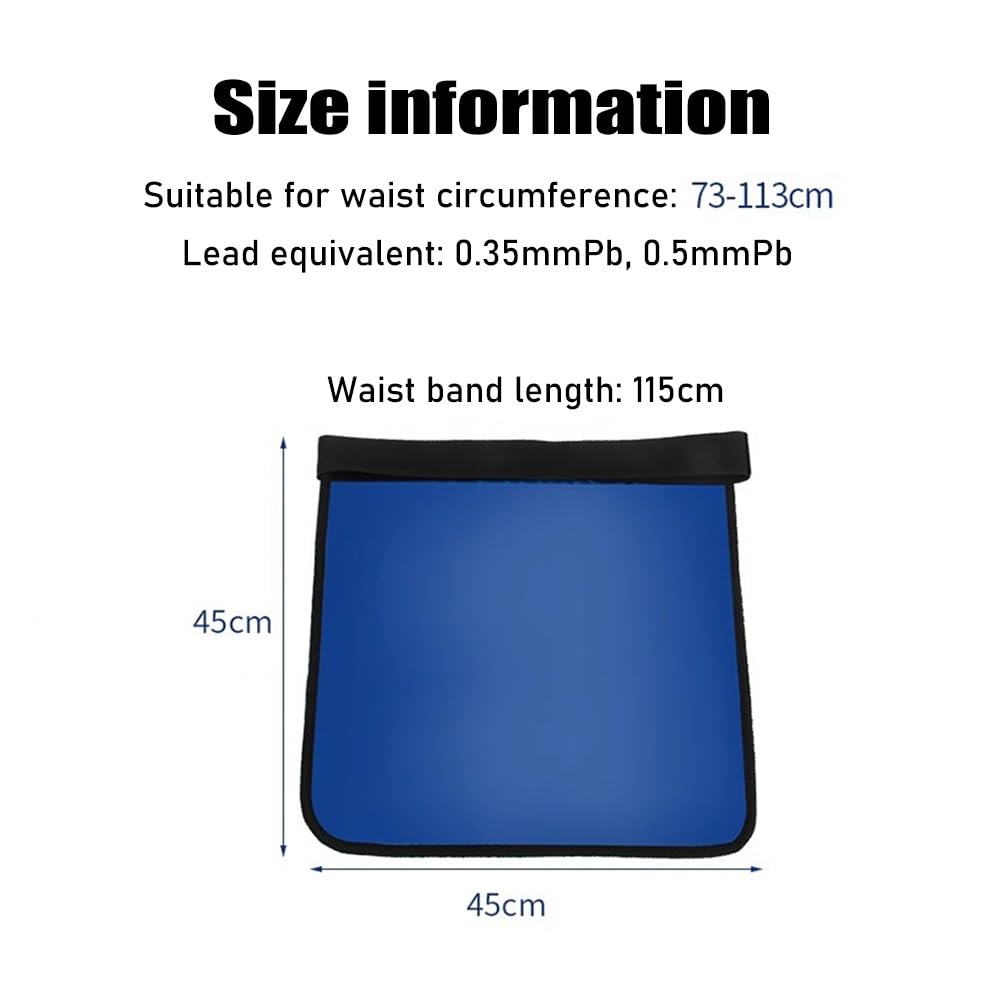 Bleischürze Strahlenbeständige Bleischürze Für Schutz Vor Röntgenstrahlen, 45 X 45 cm Quadratische Bleischürze, Sicherheitsschutzkleidung Für Erwachsene(0.35mmPb)