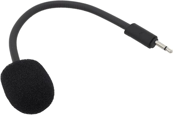 Replacement Microphone for JBL Q100 Headsets 2.5mm Wired Boom Mic Flexible Gaming Voice Pickup Black 160mm