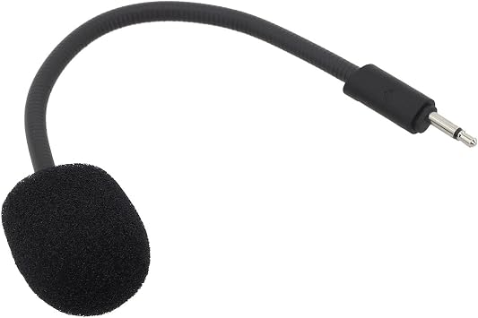 Replacement Microphone for JBL Q100 Headsets 2.5mm Wired Boom Mic Flexible Gaming Voice Pickup Black 160mm