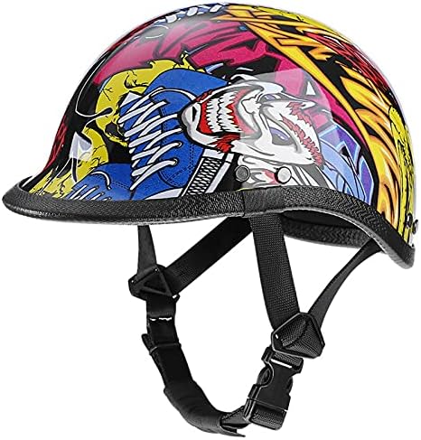 Motorcycle half helmets amazon Outlet