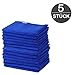 Produktbild Microfasertücher Blau 5 Stück 30 x 30 cm besonders weiche und saugstarke Reinigungstücher aus 80% Polyester und 20% Polyamid (Microfaser) für Auto, Haushalt, Garage, Glas, Display