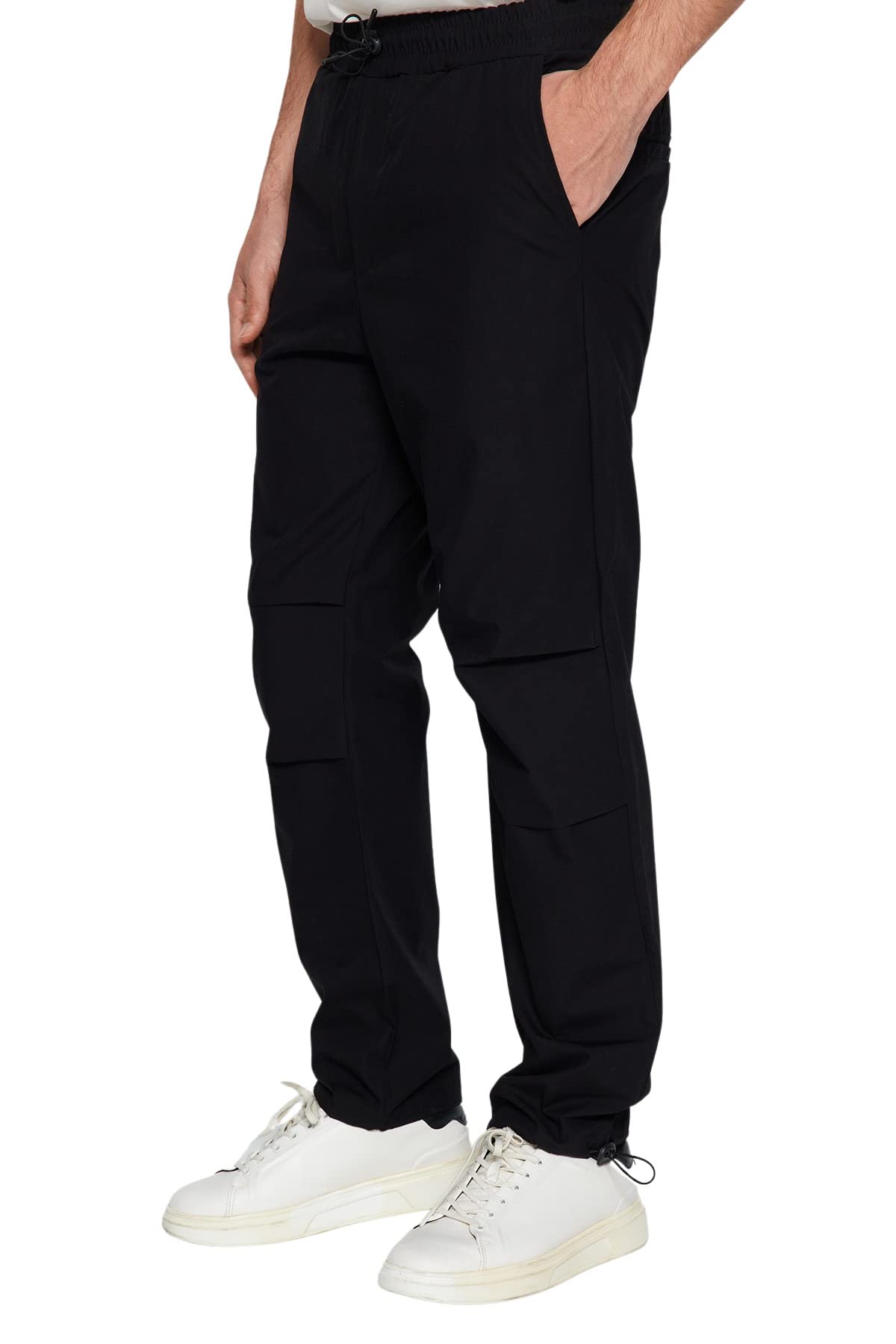 Trendyol Herren Schwarz Gerade Jogger Nor Taille Hose