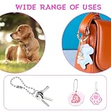 50 Stück Kugelkette 10cm Schlüsselanhänger Kette Edelstahl Perlen Rollenkette 2.4 mm Metall Hängekette Kugelkette mit Verschluss für Dog Tag Kette DIY Schmuckherstellung Schlüsselanhänger Basteln