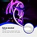 TNAIYH 16FT EL Wire Interior Car LED Strip Lights, USB Neon Vehicle Ambient Lighting with Fiber Optic, Sound Music Active Automotive Inside Decorations Lamp Strip, Universal Fit