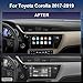 QLED Radio for Toyota Corolla 2017 2018 2019 Upgrade,Touch Screen Stereo Replacement,Wireless carplay Android auto,4G LTE Network