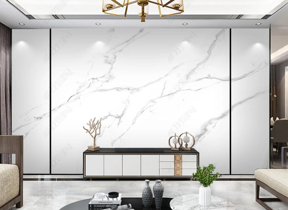 Papier peint intissé Jazz White : poster mural géant 350x256 cm