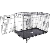 Precision Pet Products Two Door Provalue Wire Dog Crate, 42 Inch, For Pets 70-90 lbs