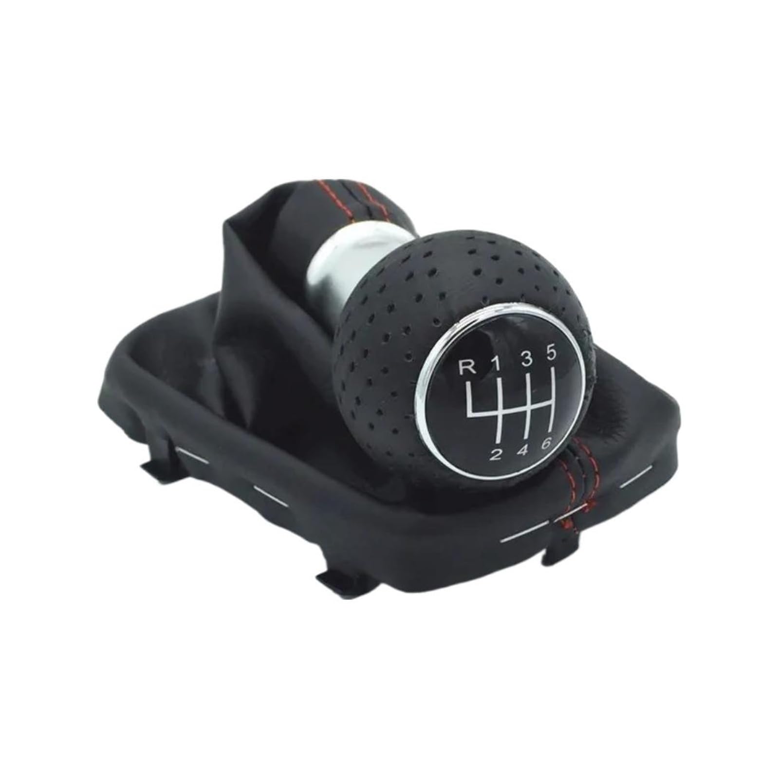 Jsyalmslw 12Mm R123456 Red Replacement Shift Knob For A3 S3 8L 1 6L 1996-2003 Red/Black