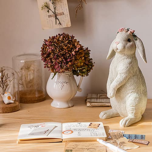 Cadeaux de mariage parfaits : lapin de décoration à couronne dorée - 3