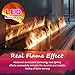 3D Water Vapor Fireplace,Recessed Electric Vapor Fireplace with 9 Color Flame & Remote Control,Electric Fireplaces with Flame Adjustment,Automatic Water Filling(80cm)