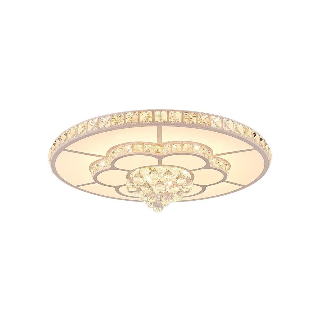 Plafonnier d'or lumière chaude en cristal pour chambre de villa et hôtel
