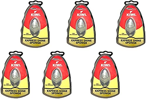 SAMRIDHICreation Kiwi Express Shoe Shine Sponge, Neutral 0.2 fl oz (pack of 6)