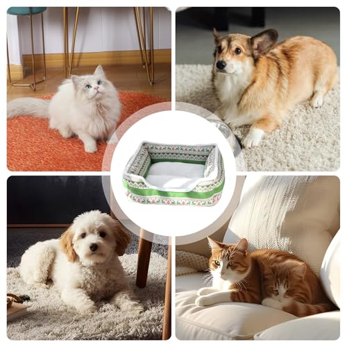 Caseta para perros de Navidad suave que soluciona el frío interior 5