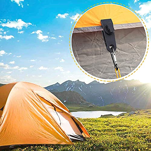 24 Pcs Tarp Clips With Carabiner - Heavy Duty Lock Grip Thumb Screw Camp Tent Clamp Clip For Awnings Outdoor Camping Caravan Canopies Car Covers Swimming Pool Covers With Buckle #TOP3