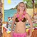 Beistle Coconut Bikini Top – Natural Coconut Shells with Raffia Tie Strings, Hawaiian Luau Party Costume Accessory for Beach, Pool, and Tropical Celebrations, Adjustable