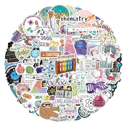 Paquete de calcomanías de biología, calcomanías de ciencia de dibujos animados, calcomanías de PVC impermeables, divertidos diseños de aprendizaje visual para diario, álbumes de recortes, laptop y | Ya disponible en tu tienda friki favorita! En mundofriki.es!