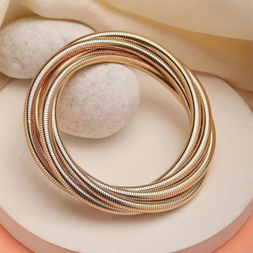 Image of Bamboo Pattern Bracelet for Women | Premium Gold Plated Cuff Bracelet | Minimalist Designer Jewellery for Daily & Party | Gift for Her