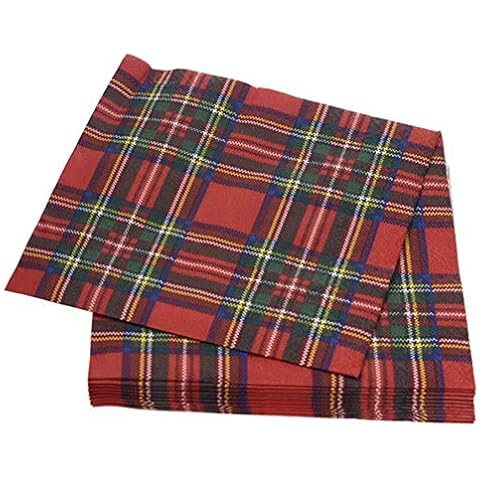 20 Pack Royal Stewart Tartan Napkins Cover