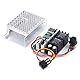 DC Motor Drehzahlregler, DC-Motordrehzahlregler umkehrbar mit Digitalanzeige Reversible Schalter für DC-Motor-Treiber-Modul 10V-55V
