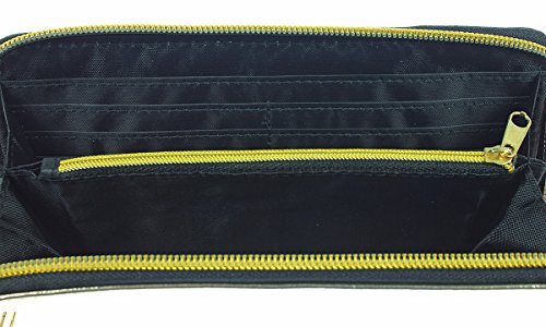 Nintendo The Legend Of Zelda Logo Gold/Black Zip Around Wallet #TOP2