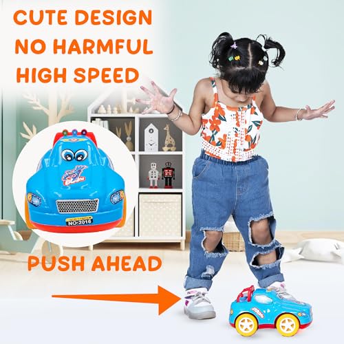 Image of ToyBharat Boom Car - Friction-Powered Multicolour Toy for Kids 1-6 Years, Realistic, Safe & Battery-Free Fun